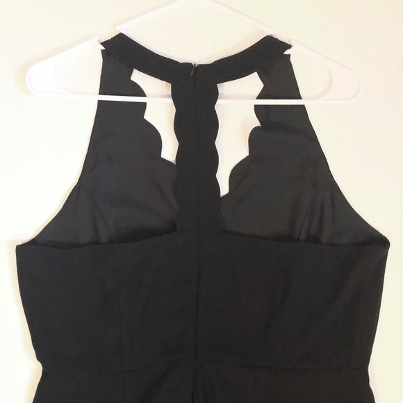 NWT Fab'rik Black Scallop Cocktail Dress - Picture 4 of 6